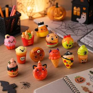 Set de Squishies de Comida de Halloween al por Mayor, de Espuma PU de Rebote Lento, Kawaii, con Formas de Hamburguesa, Pizza y Donut, Juguete Antiestrés Fidget, Regalo a Granel para Fiestas JK - Product Image 6
