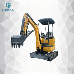 Mini-excavatrice sur chenilles Lonsen LS17, profondeur de creusement de 2000 mm, rayon de 3260 mm, haute efficacité - Product Image 4