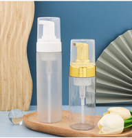 Bouteille en plastique PET ronde colorée à épaules arrondies pour mousse, 100ml, 120ml, 150ml, 200ml, bleue et blanche, pour shampoing et lotion, vente en gros