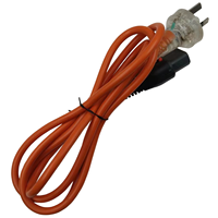 Câble d'alimentation avec prise australienne 3 broches et cordon d'extension IEC C13 femelle verrouillable H05VV-F 3G1.0mm² 10A 250V Orange Lock C13