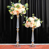 Accessoires de mariage de style européen, support à fleurs de style trompette, centre de table pour hôtel, maison, salle de banquet, décoration de table