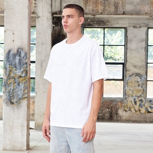 Custom Logo 100% Cotton Printed <b>Tshirt</b> High Quality O-neck Short Sleeve Loose Solid Color T Shirt for Men Oversized Fit - Product Image 1