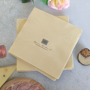 Bán buôn tùy chỉnh 2ply in Cocktail trang trí Bảng Mô bữa ăn tối khăn ăn giấy cho đám cưới - Product Image 1