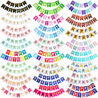Bannière en papier artistique style simple, en promotion – Non toxique, réutilisable, réglable, pour décorations de toile de fond d'événements et de fêtes, plusieurs couleurs