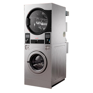 Lavadora de Autoservicio de Alta Eficiencia con Pago por Monedas, Tarjeta <span class=keywords><strong>y</strong></span> Aplicación | Lavadora <span class=keywords><strong>y</strong></span> Secadora Combinadas para Lavandería, Escuela, Hotel - Product Image 2