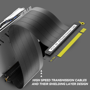 Tốc độ cao <span class=keywords><strong>PCI</strong></span> <span class=keywords><strong>Express</strong></span> 4.0 <span class=keywords><strong>16X</strong></span> Riser cáp cho máy tính để bàn GPU 90 độ linh hoạt Ribbon cáp mở rộng cho card đồ họa <span class=keywords><strong>PCI</strong></span>-E 4.0 - Product Image 5