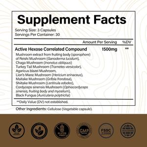 Oem Odm Hot Selling Natuurlijke Champignons Extract Supplementen Actieve Hexose Gecorreleerde Samengestelde Ahcc Capsules - Product Image 3