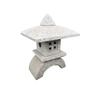 हाथ से बनाया जापानी शैली SL-001 घर और उद्यान सजावट के लिए आउटडोर प्रकाश नक्काशीदार पत्थर लालटेन
