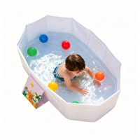 Baignoire pliable pour bébé, baignoire pour nourrissons, piscine pour enfants sans gonflage, carrée, en PVC non toxique, intérieur/extérieur, nouveau-né, tout-petit, grande, portable, 80 cm