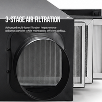 Ventilateur de ventilation à récupération de chaleur ERV pour toute la maison, à conduits dissimulés, bidirectionnel, pour installation dans une maison neuve