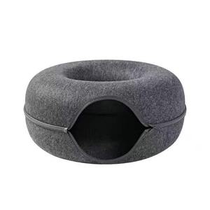 <span class=keywords><strong>Tunnel</strong></span> per animali domestici in feltro personalizzato alla moda <span class=keywords><strong>Tunnel</strong></span> per Cave di gatto resistente a forma di ciambella rimovibile con cerniera <span class=keywords><strong>Tunnel</strong></span> per animali domestici con Moq basso - Product Image 6