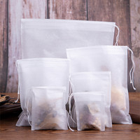 Sachets de thé jetables 100 pièces, en matériaux halogènes, pour emballage d'épices et de médicaments