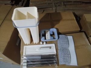 Ensemble serpillière et seau mains libres pour <span class=keywords><strong>tablette</strong></span>, avec système de torsion, manche plat <span class=keywords><strong>en</strong></span> acier inoxydable et serpillière allongée pour sols <span class=keywords><strong>en</strong></span> <span class=keywords><strong>bois</strong></span> - Product Image 5