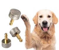 Tête de lime à ongles électroplaquée diamantée BANABAPET pour outil de toilettage professionnel silencieux et durable sans fil
