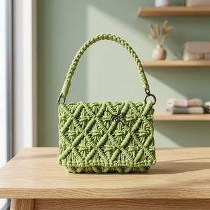 New Arrival Macrame Shoulder Bag Summer Beach <b>Straw</b> Bags Custom Bohemian Handmade <b>Handbag</b> Women Sea Grass Beach Bag - Product Image 3