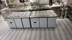 Saladier de comptoir en acier inoxydable Saladier bar Réfrigérateur Saladier bar Présentoir Machine à salade - Product Image 6