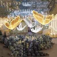Lampe de sol LED papillon à prix réduit pour mariage, hauteur réglable et mobile, lampe de décoration romantique pour mariage