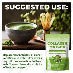 ผงคอลลาเจนมัทฉะออร์แกนิคธรรมชาติ JBY ผลิตภัณฑ์เสริมอาหารโปรตีนสำหรับผู้ใหญ่ ผู้ผลิต OEM ขายส่ง ปราศจากส่วนผสมจากสัตว์ - Product Image 5