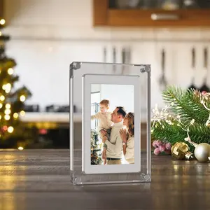 Full-Screen LCD Digital Photo Picture Frame With Dynamic Sound And WiFi Video Playback