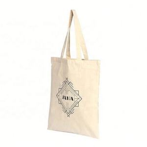 Bolso Tote de lona de algodón 100% con estampado de tamaño estándar y logotipo personalizado - Product Image 2