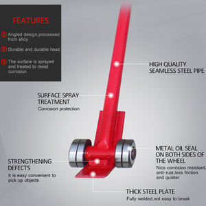 3 طن محاذاة قضيب رفع | الثقيلة | دائري ، crowbar مع الكربون الصلب - Product Image 3