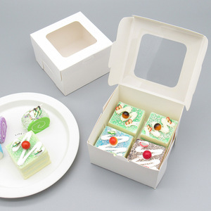 Caja para Galletas Más Vendida con Divisores, Caja Personalizada para Pasteles, Donuts, <span class=keywords><strong>Sushi</strong></span>, Repostería, con Insertos para Galletas y Brownies - Product Image 1