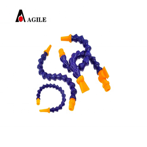 Bleu/Gris <span class=keywords><strong>Loc</strong></span> Ligne Modulaire Nylon 1/4bsp 40cm Longueur Buse Plate Eau De Refroidissement Huile Liquide De Refroidissement Tuyau pour Machine-Outil 40cm Bleu/Gris - Product Image 5