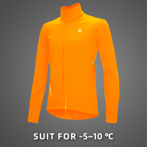 Darevie invierno 3 capas tela compuesta doble cremallera a prueba de viento ciclismo chaqueta hombres 4 vías estiramiento Softshell bicicleta <span class=keywords><strong>ropa</strong></span> - Product Image 5