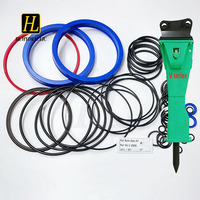 Kit de joints pour brise-roche hydraulique V2500 pour pelle hydraulique et chargeuse-pelleteuse, silencieux pour brise-roche hydraulique