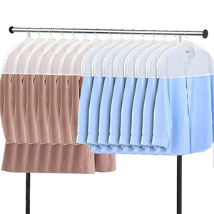 PEVA पारदर्शी कपड़े कंधे कवर Thickened और चौड़ी ग्लास फाइबर कपड़े धूल कवर विभिन्न कपड़े धूल बैग - Product Image 2