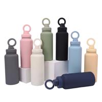 Bouteille d'eau isotherme sous vide de 32 oz en acier inoxydable avec couvercle à anneau magnétique et poignée, large ouverture pour la salle de sport, les sports et les activités de plein air