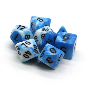 Juego de dados de Colores acrílicos personalizados D & D - Product Image 6