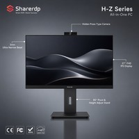 Sharerdp - Ordenador de Oficina con Pantalla Táctil Core I3 de 12.ª Generación 1215U de 24 Pulgadas, Todo en Uno, Pantalla Táctil, Mini PC de Escritorio