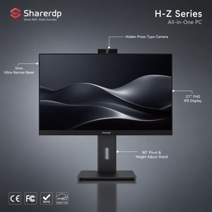 คอมพิวเตอร์ออลอินวัน Sharerdp หน้าจอสัมผัส Core I3 รุ่นที่ 12 1215U ขนาด 24 นิ้ว ชุดคอมพิวเตอร์สำนักงาน จอสัมผัส ออลอินวัน มินิพีซีตั้งโต๊ะ - Product Image 3