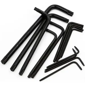 Clés Allen métriques réglables en acier au carbone de type L T6 T8 T10 T15 T20 T25 T30, oxyde noir - Product Image 5