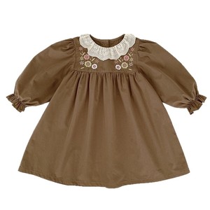 <span class=keywords><strong>2025</strong></span> Mới Hàn Quốc-Phong Cách Trẻ Em Của Ăn Mặc Với Một Ren Cổ Áo Và Ve Áo Cho Cô Gái Nhỏ Công Chúa Ăn Mặc Đi ra ngoài Mặc - Product Image 3