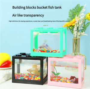 <span class=keywords><strong>Cheap</strong></span> <span class=keywords><strong>Betta</strong></span> <span class=keywords><strong>Fish</strong></span> Tankmini Aquarium Pequeno Aquário Escritório Visualizando Transparente Acrílico <span class=keywords><strong>Fish</strong></span> Tank - Product Image 5