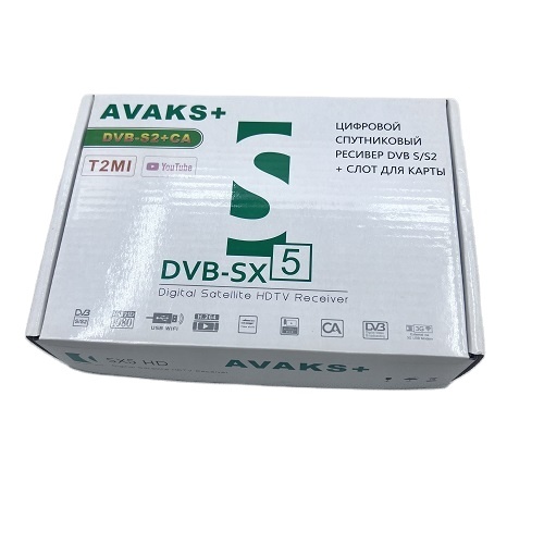 DVB S2 SX5 Set Top Box Satellite Tv Decoder Wifi Receiver Smarters youtube Subscribe hd Mpeg 4/h.265 H.264 Dvb-s2 Receiver