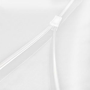 Wholesale Eco-Friendly <b>Transparent</b> PVC Two-way Separator Ziplock Waterproof <b>Makeup</b> & Clothing Packaging <b>Bags</b> Customized Color - Product Image 1