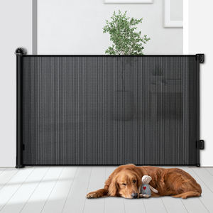 Wonderkind Sg020 Intrekbaar Huisdier Veiligheidspoort Met Vergrendelknop Sluiting Traphek Voor Honden En Kleine Dieren Massief Mesh Materiaal - Product Image 1