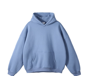 FLOWORACustom Logo <b>Hooded</b> Sweatshirt Men Oversized Cotton <b>Fleece</b> Pullover DTF print - Product Image 5