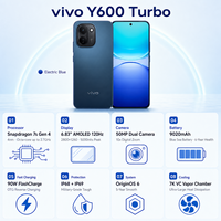 Smartphone Vivo Y600 Turbo original, écran AMOLED, processeur 8 cœurs 5G, batterie 9020 mAh, langues internationales, VIVO y600 turbo
