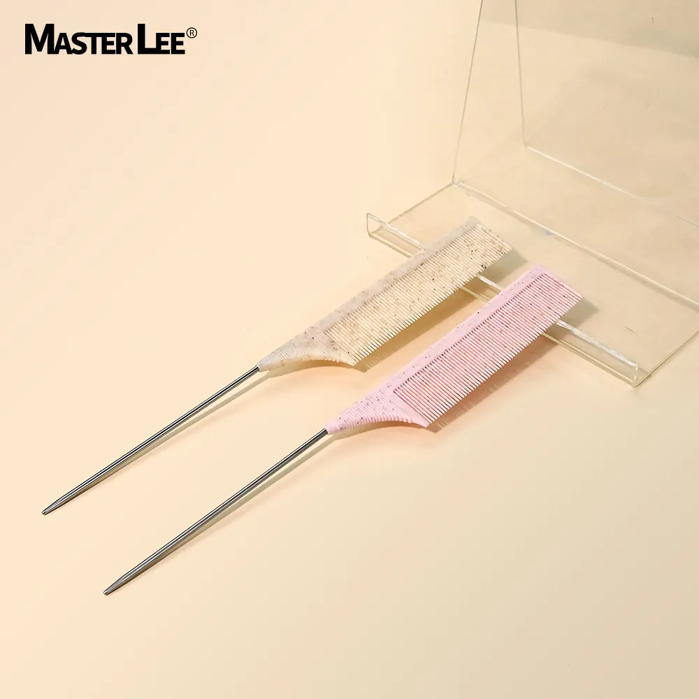 Masterlee Lets Cherish Earth Series Wheat Straw Eco Friendly Rat Tail Comb Precise Hair parting Teasing Comb