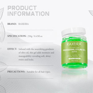 Producto para el cabello Aceite de oliva Gel de peinado para cabello rizado Natural Venta al por mayor Control de bordes Gel de peinado Cera Aceite de oliva Pomada para hombre - Product Image 6