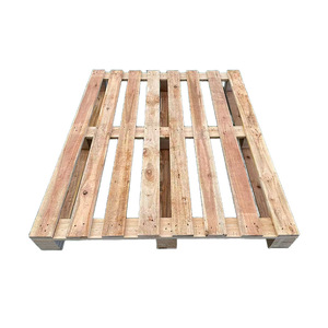 Palette en bois industrielle à 4 entrées, en pin et en sapin, pour le stockage et le transport, taille personnalisée disponible - Product Image 3