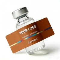 Étiquettes autocollantes en vinyle de qualité supérieure 3ml 5ml 10ml pour la poudre de peptides, l'industrie cosmétique
