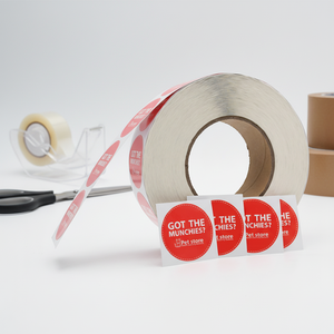 Custom Printed Round Pet Store <strong>Label</strong> Stickers Waterproof Self Adhesive PVC <strong>Packaging</strong> Roll <strong>Labels</strong> for Logo Branding - Product Image 4