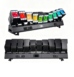 Projecteur LED Annulaire Mobile IP67 RGBW 900W avec Contrôle DMX512, Gradation Linéaire 32 bits, Zoom et Effet Wall Washer pour DJ, Discothèque, Concert - Product Image 1