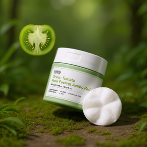 SUNGBOON EDITOR Green Tomato Pore Peeling Jumbo Pad 60P Facial Cleanser All Skin Types - Product Image 3