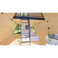 Villa préfabriquée de luxe moderne, structure en acier léger certifiée CE, structure imperméable, kits de maisons préfabriquées Villacampa Chine